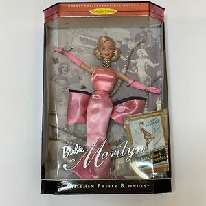 Barbie as Marilyn Monroe in Gentlemen prefer blondes collector edition NIB